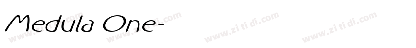 Medula One字体转换